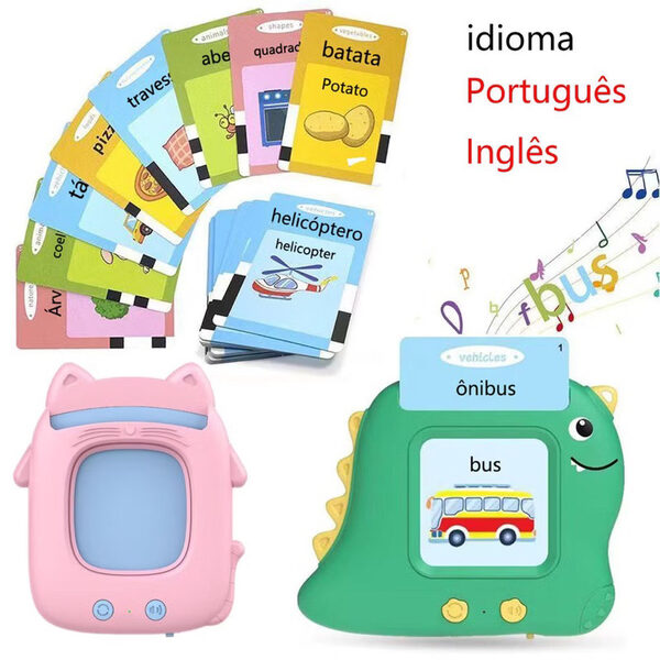 Cartões falantes português e inglês
