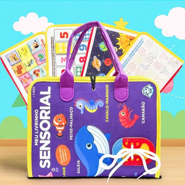 Maleta livro montessori